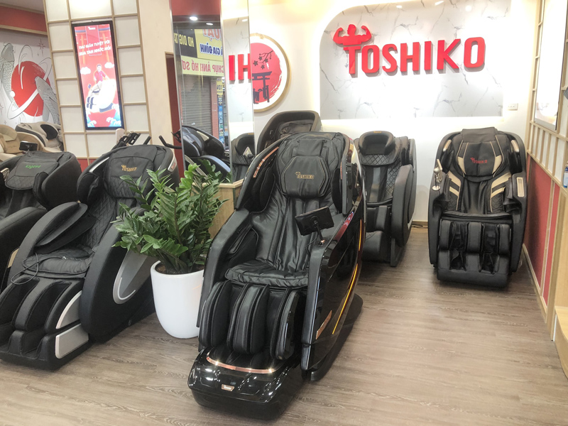 Ghế massage giá rẻ Hải Phòng Toshiko được nhập khẩu nguyên chiếc