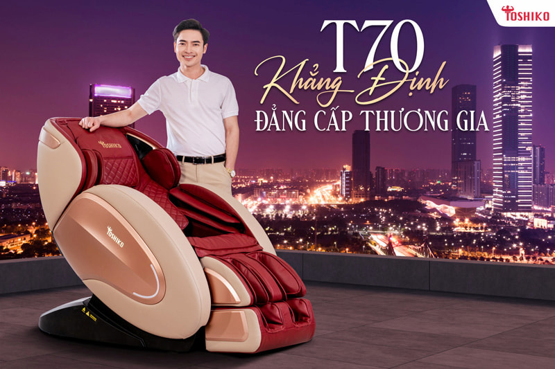 Ghế massage Quảng Ngãi cao cấp chính hãng - Toshiko T70