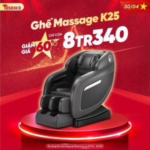 Ghế massage toàn thân K25 giảm giá đến 60%
