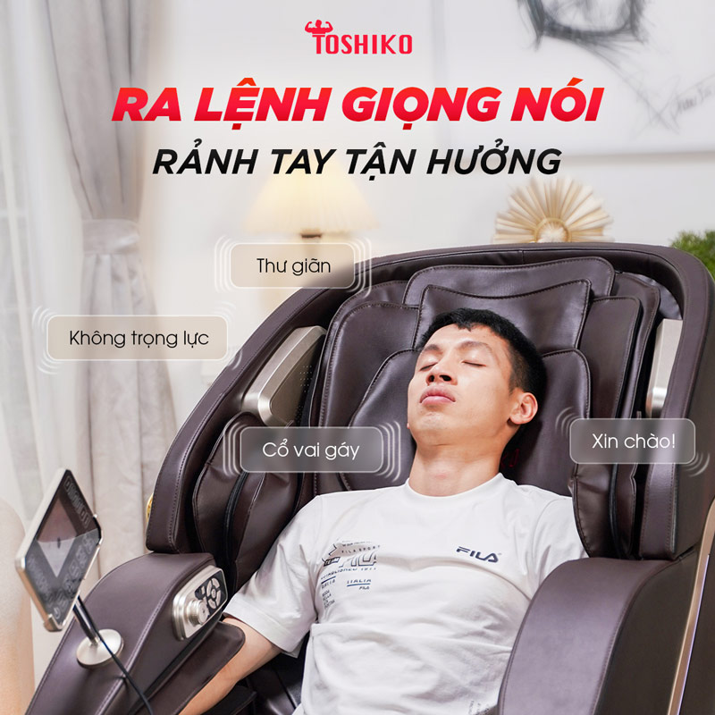 Ghế massage Toshiko Hà Nam sở hữu nhiều tính năng hiện đại
