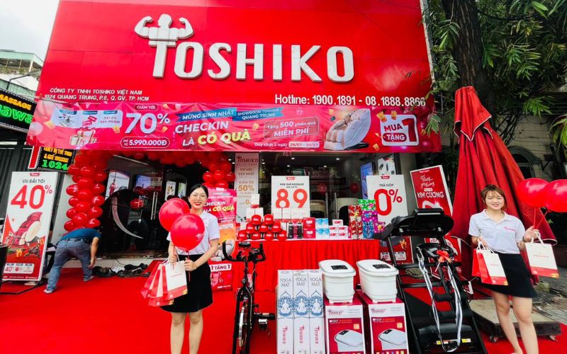Mua ghế massage Toshiko chính hãng, uy tín trên toàn quốc
