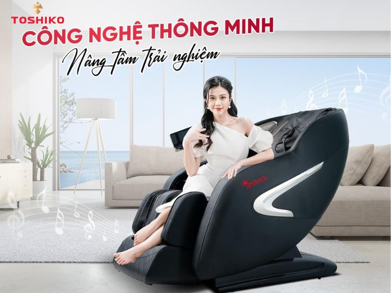 Ghế massage tại Tuyên Quang Toshiko T16 sở hữu những công nghệ mát xa hiện đại
