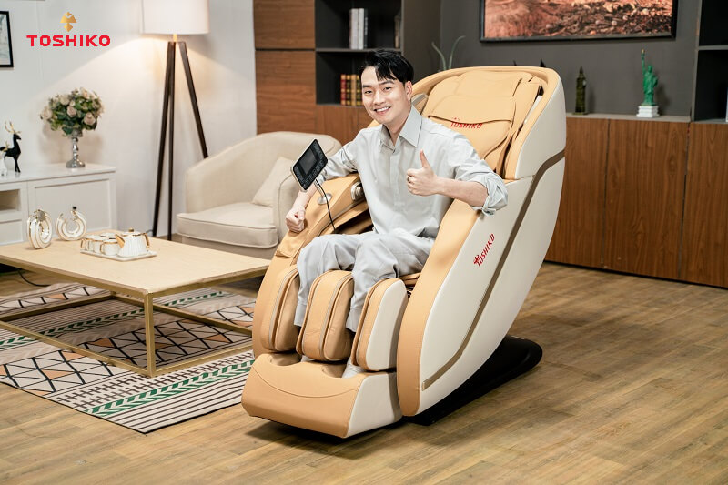 Ghế massage hỗ trợ trị mất ngủ Toshiko T22 sở hữu thiết kế độc quyền trên thị trường