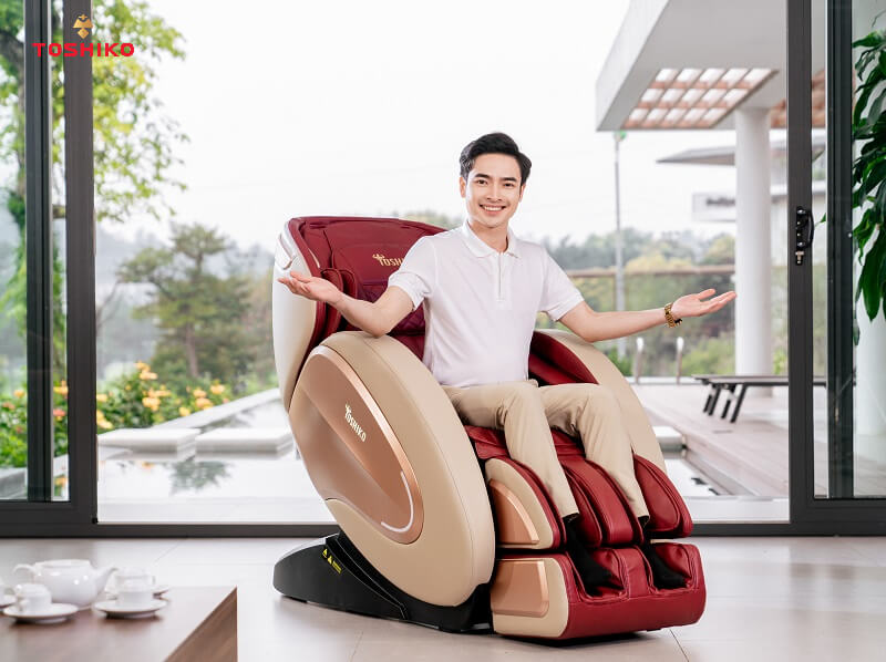Ghế massage cao cấp Toshiko T70 sở hữu vẻ ngoài sang trọng, hiện đại