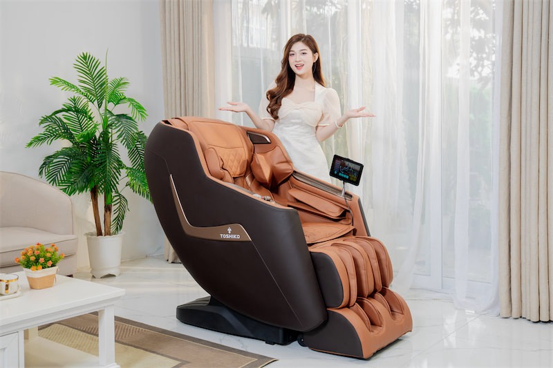 Ghế massage Toshiko T90 sở hữu vẻ ngoài tinh tế, sang trọng